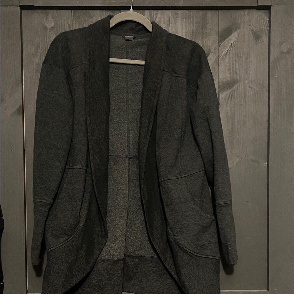 Eddie Bauer Women's Charcoal Open Front Blazer